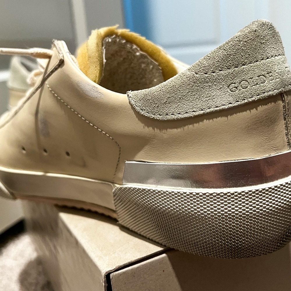 Golden Goose Superstar Penstar Sneaker IT40 (Cream / Silver / Ice) *AUTHENTIC* - Picture 4 of 8